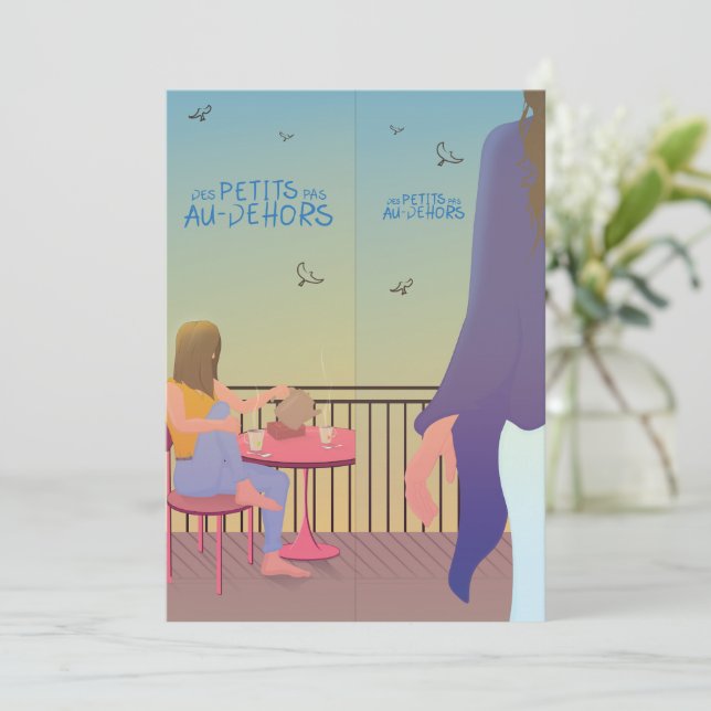 2 marque-pages "Des petits pas" (à découper) (Anverso de pie)