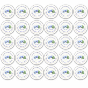 2" Mason Jar Etiqueta de la tapa Violet Jelly Viny