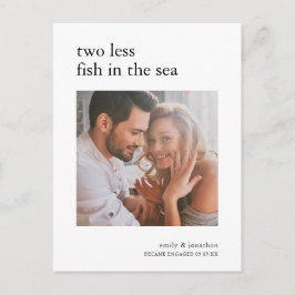 2 menos peces en la Invitación Sea Photo Engagemen