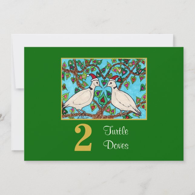 2 navidad lindo del personalizado del amor de los (Anverso)