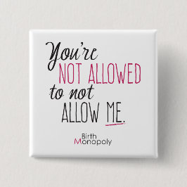 "" 2" no permitido botón cuadrado