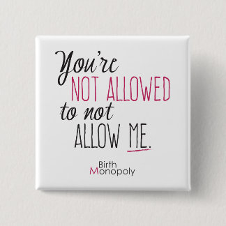 "" 2" no permitido botón cuadrado