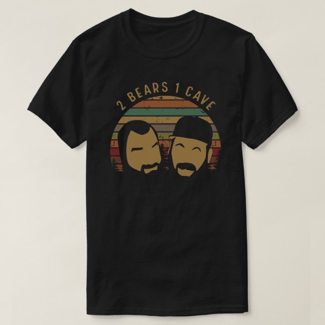 2 OSOS 1 CUEVA regalo esencial de camiseta para ho (Diseño del anverso)
