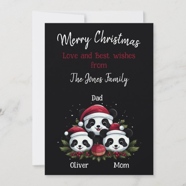 2 Padres 1 Niño - Familia Navidad (Anverso)