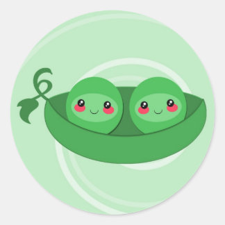 2 PEAS en un POD - pegatina
