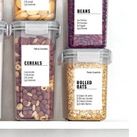 2 por 3 etiquetas de Pantry francófono en español 