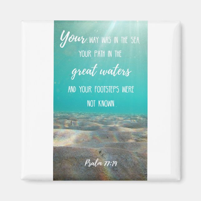 2 Pulgadas de imán cuadrado - Antiguo imán de agua (Frente)