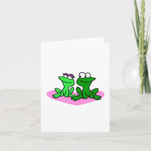 2 Ranas Aman Tarjetas de Almohadilla