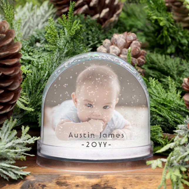 2 Sided Modern Photo & Black Text Overlay Keepsake (Invierno)
