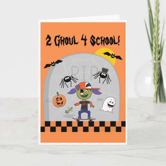2 Tarjeta De Chica Escolar Ghoul 4 (Anverso)
