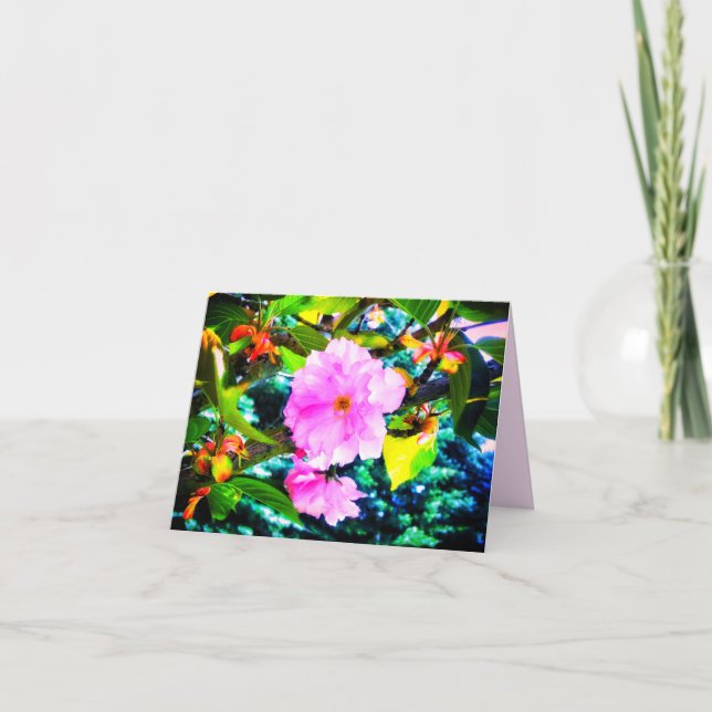 2 TARJETA DE REUNIÓN DE BLOSSOMS ROSA (Anverso)