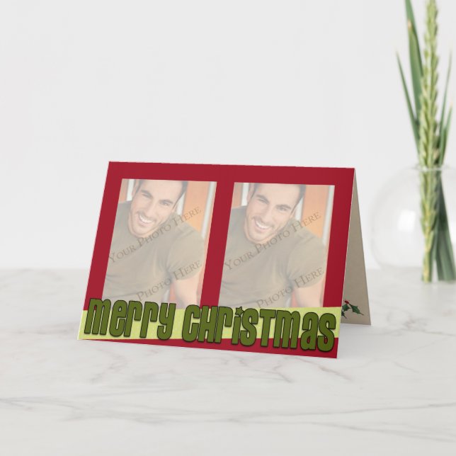 2 tarjetas de Navidades fotográficos (Anverso)