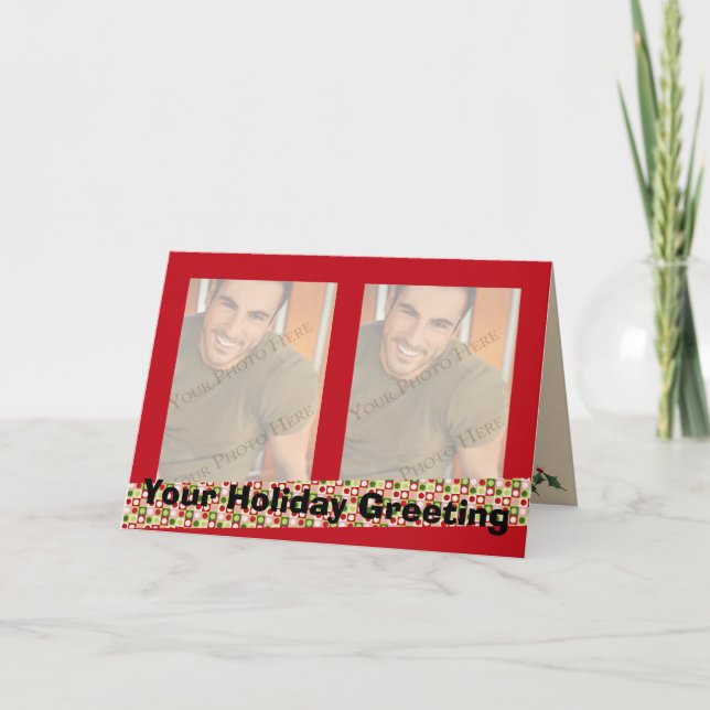 2 tarjetas de Navidades fotográficos (Anverso)