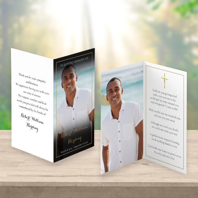 2 tarjetas plegadas de oración conmemorativas del  (Subido por el creador)