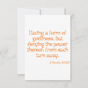 2 Timothy 3:5 KJV Bible Scripting Tarjeta de salud