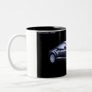 2 tonos de coche deportivo de lujo taza de café