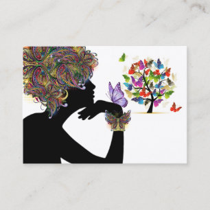 #2 Tu tarjeta de visita - Perfil de mariposa flora