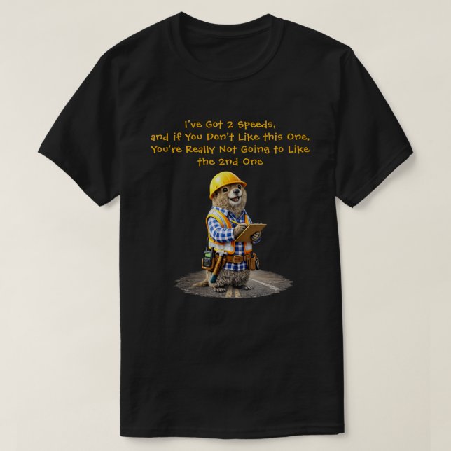"2 velocidades" (1) camiseta (Diseño del anverso)
