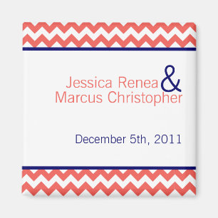 2"x2" Favorito de la Marina de Coral del imán nomb