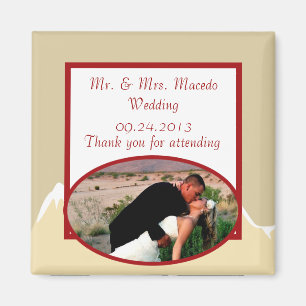 2"x2" imán de Invitación Snowcap Mtns Asian Garde