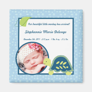 2"x2" Invitación imán Tortuga arrecife Mar Océano