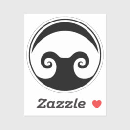 2 x 2" Aldarion Pegatina Negro