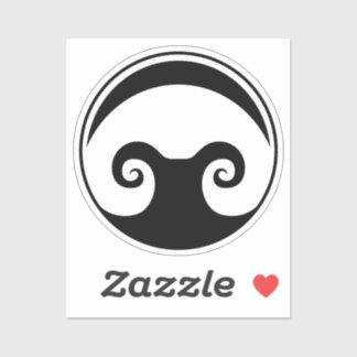 2 x 2" Aldarion Pegatina Negro