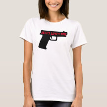 2A - JESÚS TE AMA Camiseta de mujer