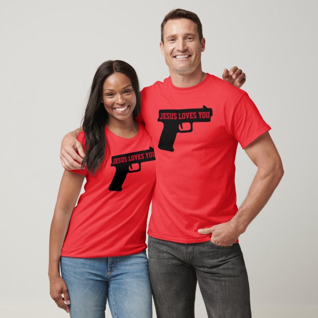2A - JESÚS TE AMA Unisex Camiseta (Unisexo)