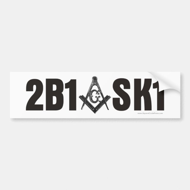2B1ASK1 - Pegatina para el parachoques (Frente)