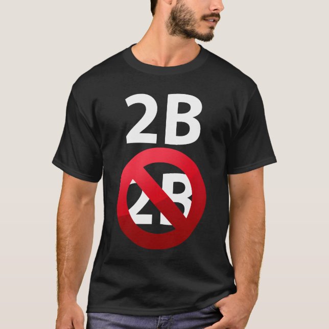 2b o no camiseta mórbida de 2B Shakespeare Hamlet (Anverso)