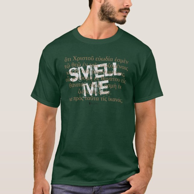 2Corintios 2:15-16 Camiseta griega (Anverso)