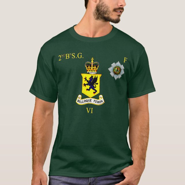 2da camiseta Scots Guards F Company de los bn (Anverso)
