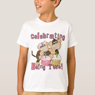 2das camisetas y regalos del cumpleaños del mono