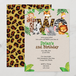 2das invitaciones de la fiesta de cumpleaños de la