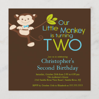 2das invitaciones de la fiesta de cumpleaños del
