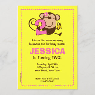 2das invitaciones del personalizado del chica del