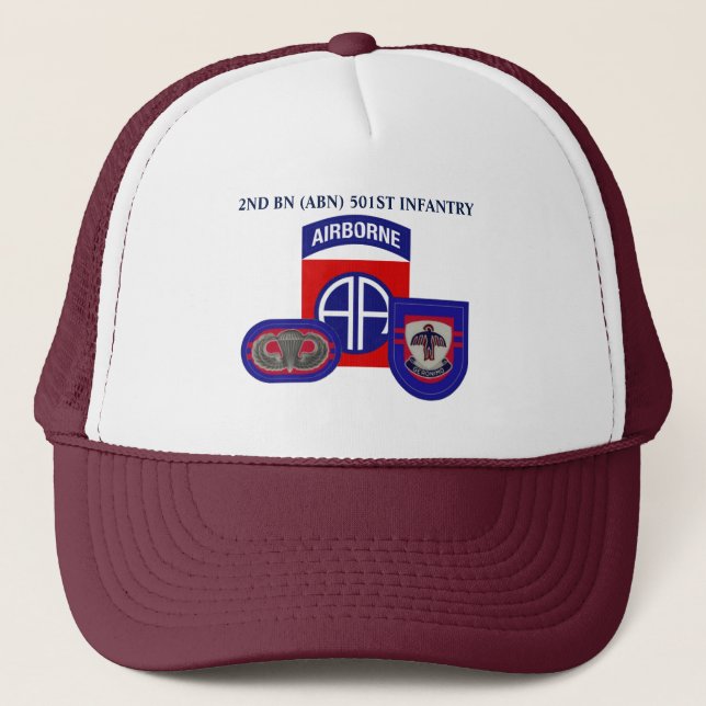 2do 501ST GORRA de la INFANTERÍA del BATALLÓN (Anverso)