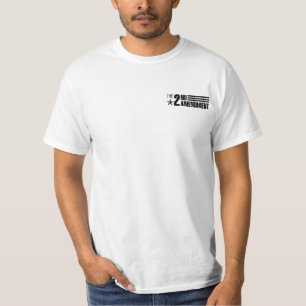2do Camiseta blanca básica de la camiseta de la