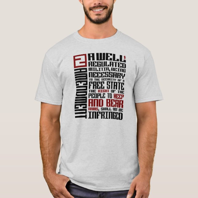 2do Camiseta de la enmienda (Anverso)