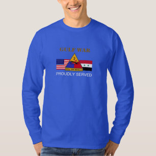 2do CAMISETA LARGA de la MANGA de la GUERRA del