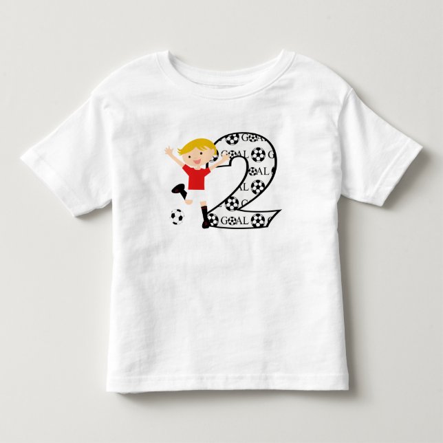 2do Camiseta roja y blanca del cumpleaños del (Anverso)