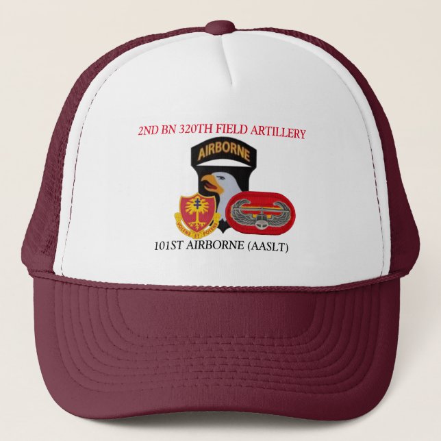 2do GORRA AEROTRANSPORTADO de la 320TH ARTILLERÍA (Anverso)