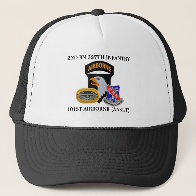 2do GORRA AEROTRANSPORTADO de la 327TH INFANTERÍA (Anverso)