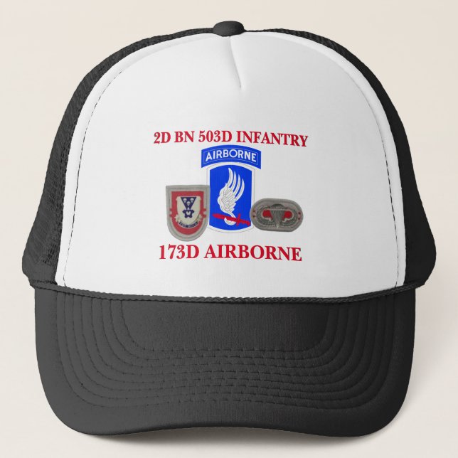 2do GORRA AEROTRANSPORTADO de la INFANTERÍA del (Anverso)