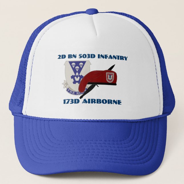 2do GORRA AEROTRANSPORTADO de la INFANTERÍA del (Anverso)