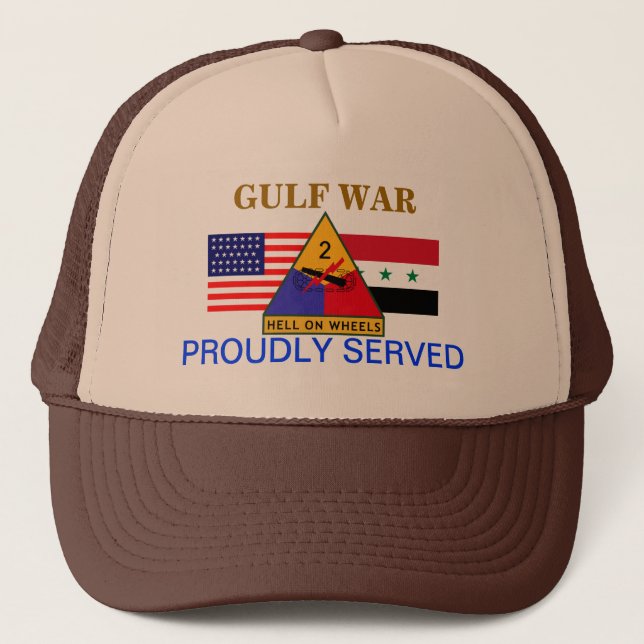 2do GORRA de la GUERRA del GOLFO de la DIVISIÓN (Anverso)