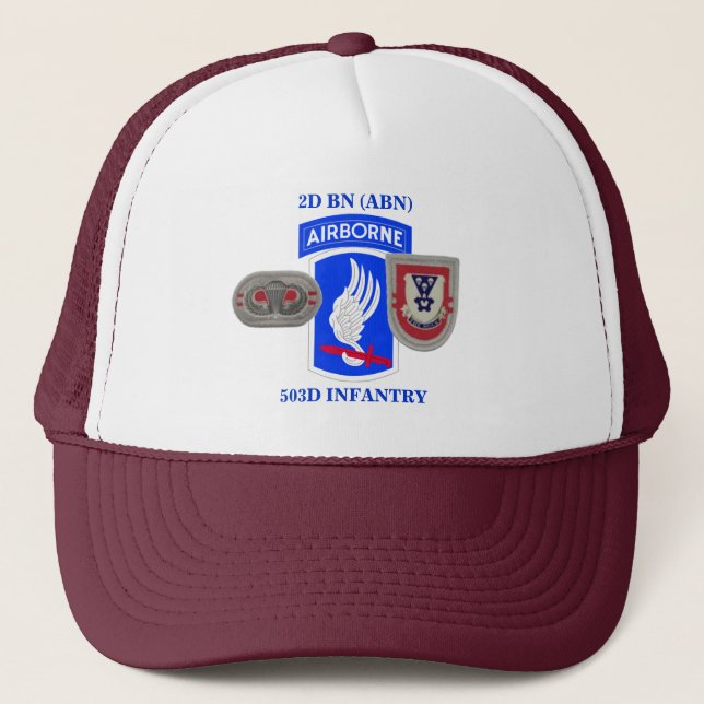 2do GORRA de la INFANTERÍA 503D del BATALLÓN (ABN) (Anverso)