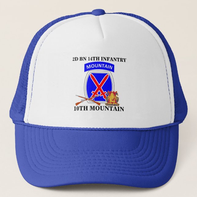 2do GORRA de la MONTAÑA de la 14ta INFANTERÍA del (Anverso)