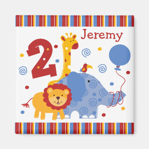 2do imán del personalizado del cumpleaños del